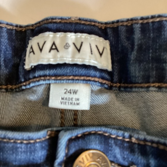Ava & Viv Denim Jeans Size 24W - Picture 4 of 12